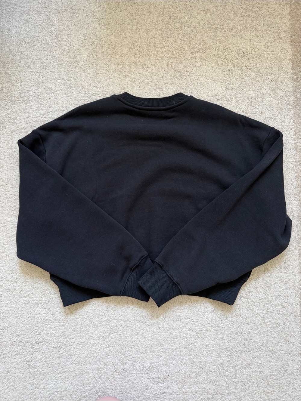 Athleta Terry Cropped Crew Sweatshirt, size M, EUC. - Picture 2 of 5
